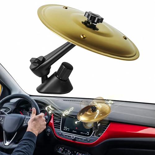 Car Crash Cymbal Air Vent - 2026 Upgrade Mini Car Symbol Drum for Dash, Dashboard Cymbal for Car...