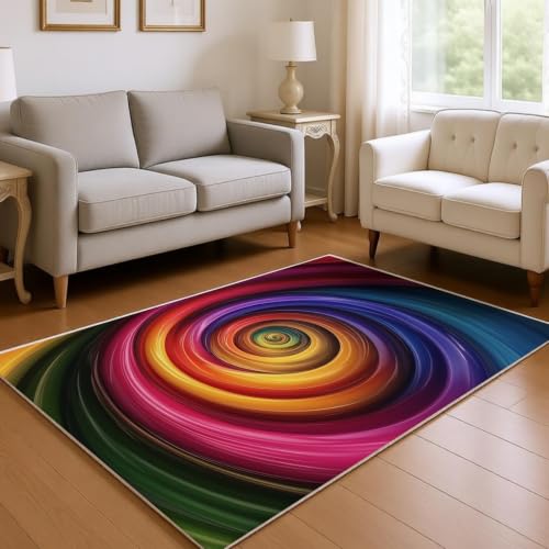 Tapis de salon lavable et doux résolvant les problèmes de glisse - 4