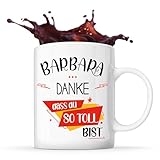 Lustige Tasse Barbara Du so toll bist - Kaffee- & Teetasse Geschenkidee für Frauen, Mama oder Kollegin zum Geburtstag oder Weihnachten