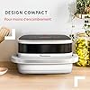 Moulinex Easy Fry XL Surface & Pizza 4L, Air fryer, Très grande surface de cuisson, Compact, Fenêtre de visualisation, Blanc, YY5876FB