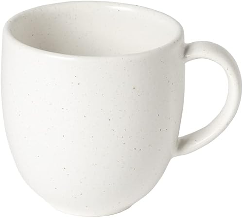Casafina Taza de cerámica de cerámica de 11 onzas, colección Pacifica, sal (blanco) Vajilla apta para microondas y lavavajillas Acristalamiento Casafina Taza de cerámica de cerámica de 11 onzas, colección Pacifica, sal (blanco) Vajilla apta para microondas y lavavajillas Acristalamiento