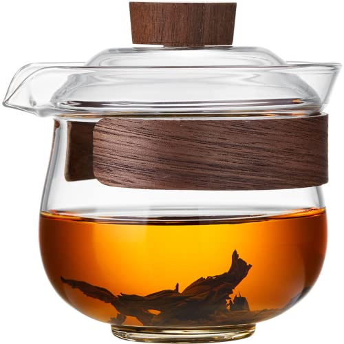 XIALON Gaiwan Tasse à thé chinoise en verre 200 ml Cover