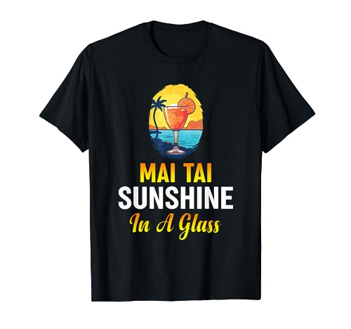Mai Tai Vineyard Tiki Vines Bar Cocktail Tais Drink T-Shirt