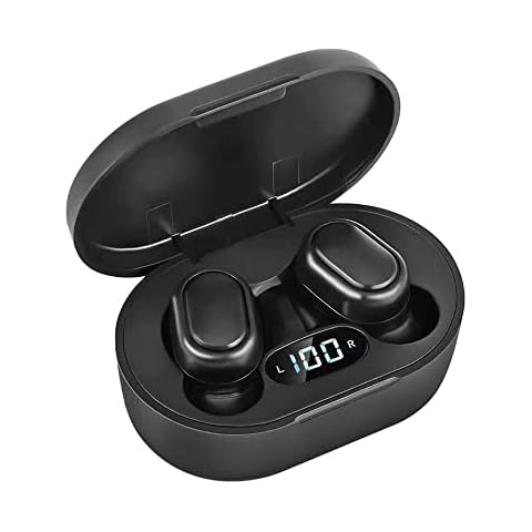 BD&M Wireless Bluetooth Earbuds, HiFi Digital LED Display Stereo Headphones, Waterproof Ear Buds, Hands-Free Calls for Sports, Home, Work, Running Cover