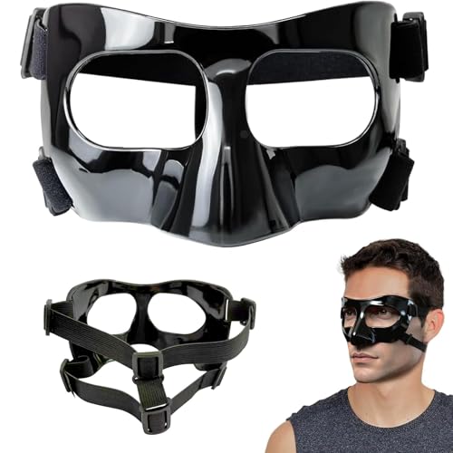 Soiftra Nasenmaske Fussball,Nasenschutz für Gebrochene Nase,Volleyball Nasenschutz,Verstellbarer Gesichtsschutz mit Polsterung für Basketball, Fußball und andere Arenastic -Schwarz Soiftra Nasenmaske Fussball,Nasenschutz für Gebrochene Nase,Volleyball Nasenschutz,Verstellbarer Gesichtsschutz mit Polsterung für Basketball, Fußball und andere Arenastic -Schwarz