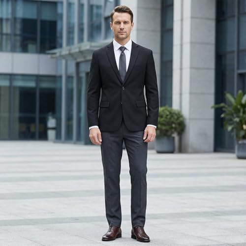 Veste de costume homme coupe ajustée laine blazer style sportif