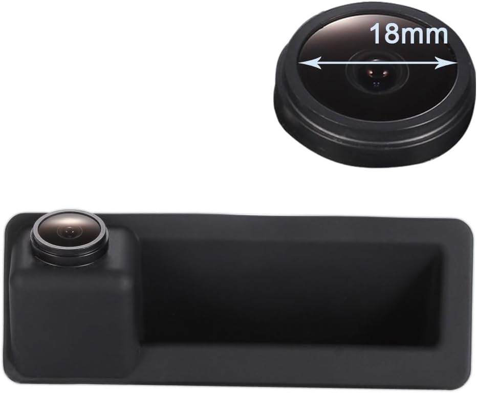 HD IP68 170° Rear View Reverse Trunk Handle Backup Camera Compatible with BMW F18 F35/F45 F46 F48 F80 520Li 525Li 530i 535Li 328Li 320Li/Z3 Z4 Z8 i3 /328i/F30 F31 F34 F32/F07 F10 F11/F26/F25/F15