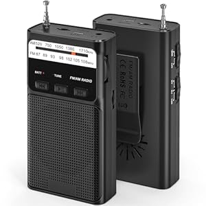 Tendak FM-019-BK Tragbares AM/FM Radio Schwarz