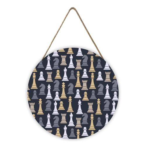 店舗 看板 中世チェスの駒 チェス盤 プレート 看板ボード 木製 ヴィンテージ調 ドアプレート 玄関小物 吊り下げタイプ ウエルカムボード 掛け看板 サインプレート ウッド お店看板 壁飾り 部屋飾り 吊り装飾 模様替え 雑貨屋 おしゃれ 個性ギフト 30*30cm