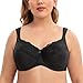 Produktbild CASOLACE Damen Minimizer Spitzen BH mit Bügel Unwattierter Große Größen Schwarz 90H