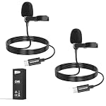 NEEWER – NEEWER Mini USB C Lavalier Mikrofon 2er Pack Kompatibel mit 