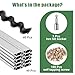 40-Pack 3.28-Foot Greenhouse Wiggle Spring Wire & Lock Channel Kit | PVC-Coated Spring & Aluminum Channels | Poly Film/Shade Cloth Attachment System | Includes 100 Self Tapping Screws and Driver