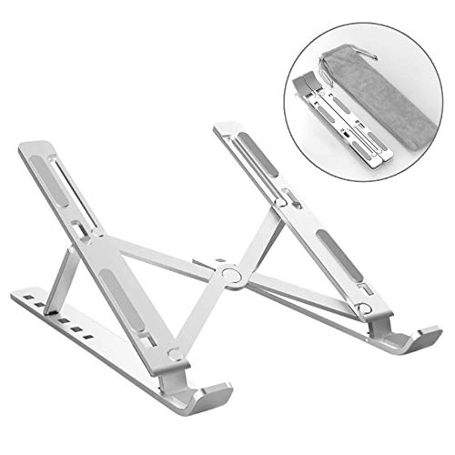 Soporte para ordenador portátil, multiángulo ajustable, plegable, soporte ergonómico para computadora