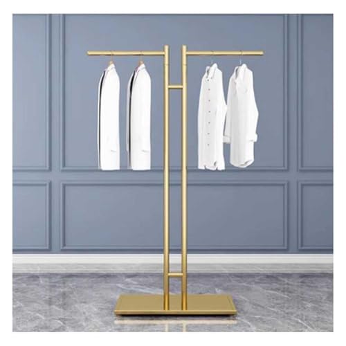 Présentoir à vêtements à 2 voies or pour sublimer votre dressing