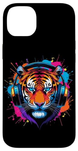 Ya en manzanajugosa.com: Tiger Con Auriculares, Colorido Música De Arte Digital Tigre Carcasa para iPhone 14 Plus