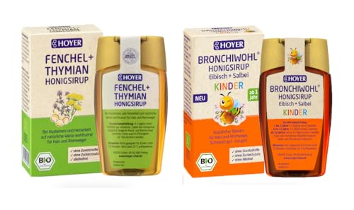 BRONCHIWOHL Sciroppo di miele per bambini Marshmallow + Salvia, Biologico, Naturale perTosse, Gola e Vie Respiratorie, Senza Additivi, Dispenser Dosatore 250ml [LifeCare.AnaGisca]