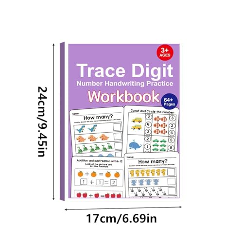 Cuaderno de matemáticas y libro de práctica con actividades educativas 6