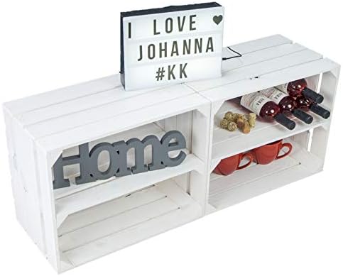 Geflammte Kiste Mit Schublade 68x40,5x31cm | ObstkistenOnline