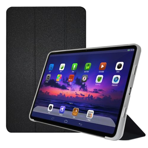 Qiawum F&a Schutzhülle für Teclast T60 2023, 30,5 cm (12 Zoll) Tablet-PC, 30,5 cm (12 Zoll), mit weicher TPU-Rückseite, Schwarz
