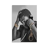 ZHENGUO Kodak Black Rap Singer Poster Wall Art Poster Scroll Canvas Painting Picture Living Room Decor Home Framed/Unframed 16x24inch(40x60cm)