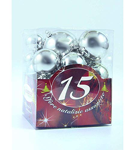 Giocoplast Natale 15 Spheres Diam. Assortment, Multicolour