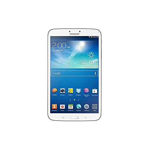 Samsung Galaxy Tab 3 20,3 cm (8 Zoll) Tablet (1,5GHz, DualCore, 1,5GB RAM, 16GB interner Speicher, 5 Megapixel Kamera, WiFi, Android 4.2) weiÃŸ