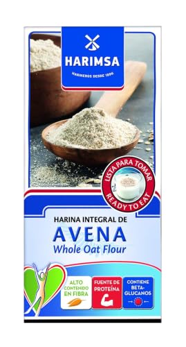Harina Integral de Avena HARIMSA 400 Gramos "Lista para tomar" Fuente de proteínas. Contiene Beta-glucanos