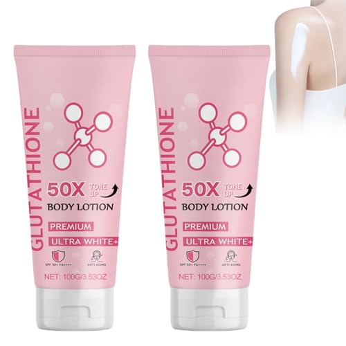 Glutathione 50x Tone Up Body Lotion, Glutathione Body Lotion, Glutathione Lotion, Glutathione cream (2PCS)