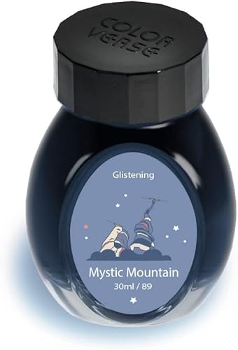 Colorverse Tinta - Temporada 7 Glistening Series - No. 89, Mystic Mountain (1.0 fl oz) Tinta para pluma estilográfica