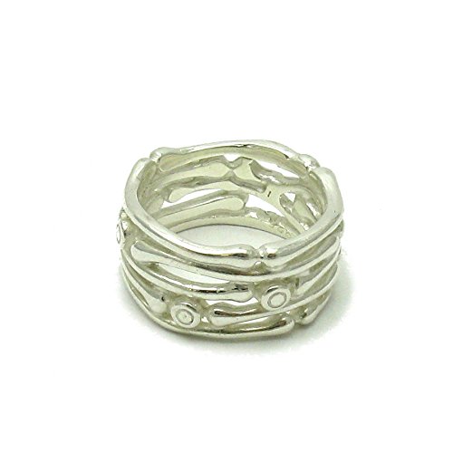Sterling silber Ring Band 925 Empress Größe 46-69