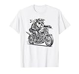 Fun Biker French Bulldog gift Bulldog Dog Riding Motorcycle T-Shirt