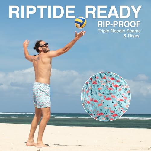 Image of Kanu Surf Men's Big Viper Extended Size Stripe Swim Trunk