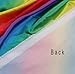 YYCRAFT Charmeuse Bridal Satin Fabric by The Yard 58 Inches Wide (Rainbow,2 Yards)