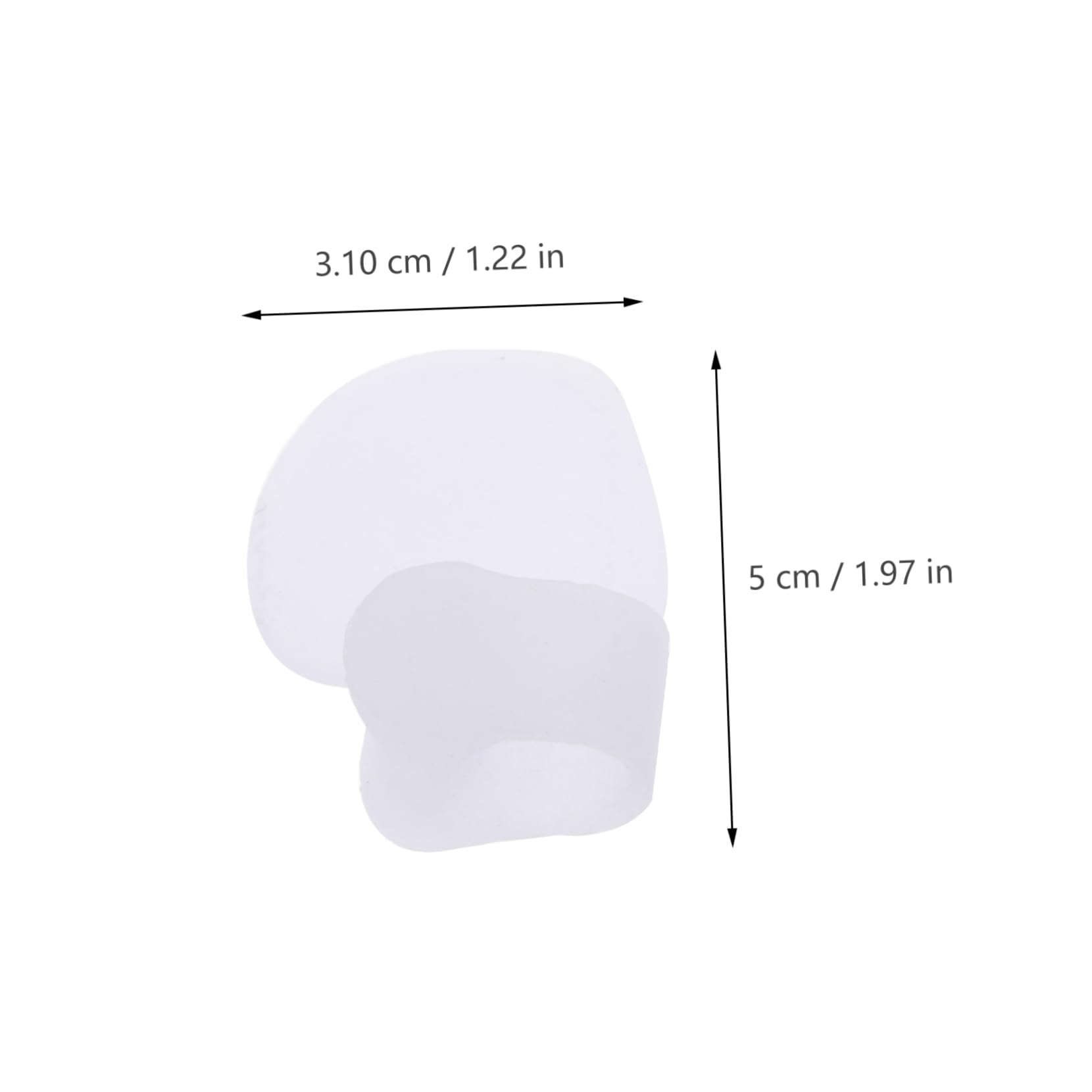 Anneome 1Set Silicone Toe Separators Gel Toe Protectors for Foot Care Toe Adjusters for Comfort and Alignment White Toe Dividers