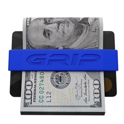 Grip Money Bands (Pack of 3) - DARK BLUE - Premium Silicone Band for Cash & Cards - Slim & Durable Design - Thumbnail 4