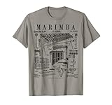 Listo para la orquesta y el ensayo de campamento de banda de marcha. Diagrama único de aplicación de patente retro de instrumento musical de percusión de marimba vintage y diseño de mazo.