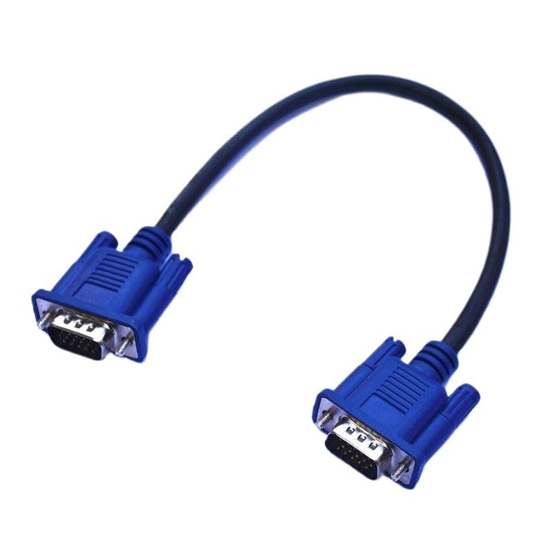 25 cm/10 HD15Pin VGA D-Sub krótki kabel wideo M/M męski na żeński kabel R+GB (żeński do żeński)