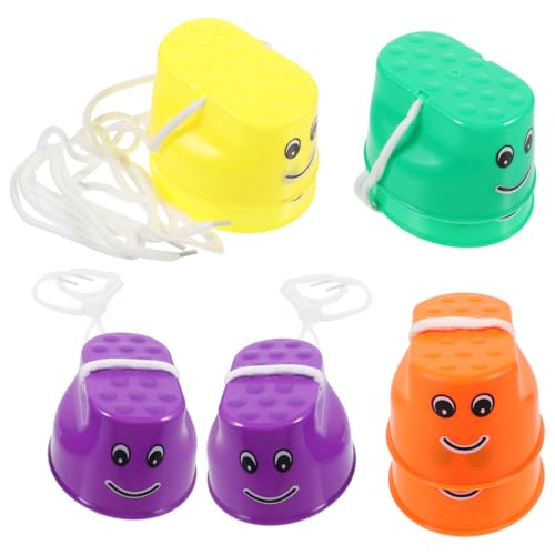 Kisangel Topfstelzen Für Kinder 4 Paar Stelzen Spielzeug Punkte Sportspielzeug Zur Motorikförderung Von Kindern