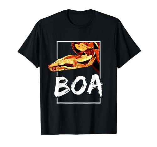 Image of Boa Constrictor Snake Keeper Reptile Fan Geometric T-Shirt
