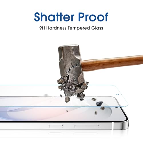 Image of amFilm Auto-alignment OneTouch for Samsung Galaxy S26+ Plus 6.7'' Screen Protector + Camera Lens Protector, Tempered Glass, 30 seconds Installation, Bubble Free, Case Friendly, Anti-Scratch 2+2 Pack