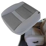 GXARTS Driver Side Bottom Replacement Cloth Seat Cover Light Gray Compatible with Dodge Ram 1500 2500 3500 4500 5500 2006 2007 2008 2009 2010