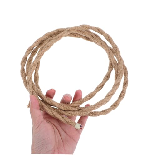 Cordon pour Lampe Isolant et Résistant en Corde Tressée Style Rétro