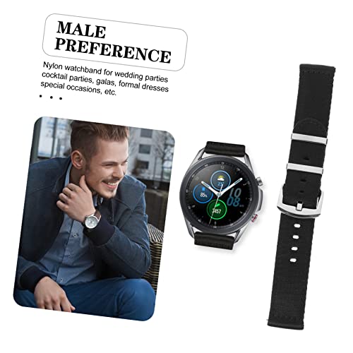 Bracelet de montre de remplacement noir 2 pièces avec barrettes de libération rapide - 4