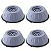 Teegxddy 4PCS pieds de machine à laver, de tapis en caoutchouc antidérapants pour machines à laver, pieds en caoutchouc antidérapants pour machines à laver