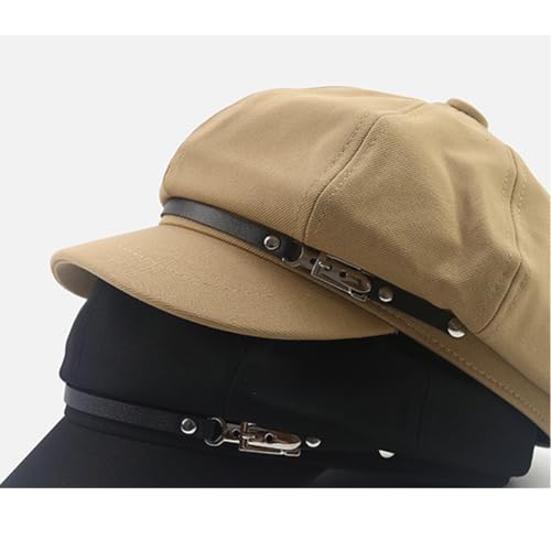 Gorra Newsboy para Mujer Con Hebilla de Cuero miniatura 3