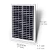 DOKIO 20W Kit de Paneles Solares Policristalinos CON REGULADOR solar para carga...