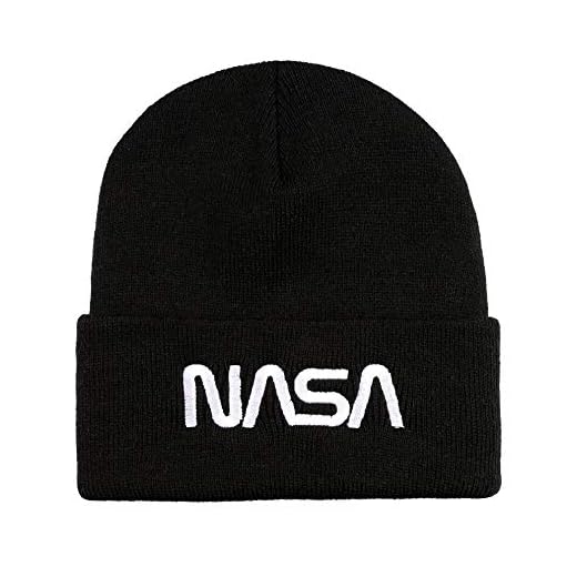 Nasa Rymdstation mössa för män, Svart, en storlek