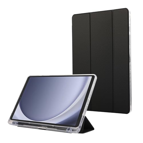 Housse Samsung Galaxy Tab A9+ Plus coque de protection mince rabat trois volets noire