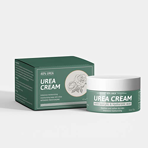 Urea Cream 40% Fußcreme für trockene rissige Fersen, abgestorbene Haut, Peeling, Hornhautentferner, weiche Füße, Ellenbogen, Knie, Hände, trockene Haut, feuchtigkeitsspendend Cover