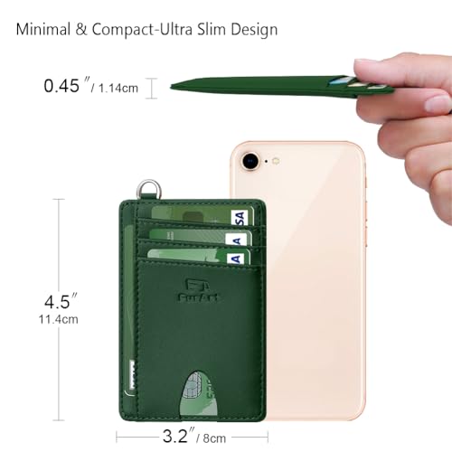 Image of FurArt Slim Minimalist Wallet RFID Credit Card Holder for Men | slim minimalist compact rfid id window thin
